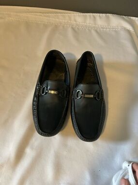 “Gucci” Men's Black Leather Bit Loafers - Classic Slip-On Dress Shoes